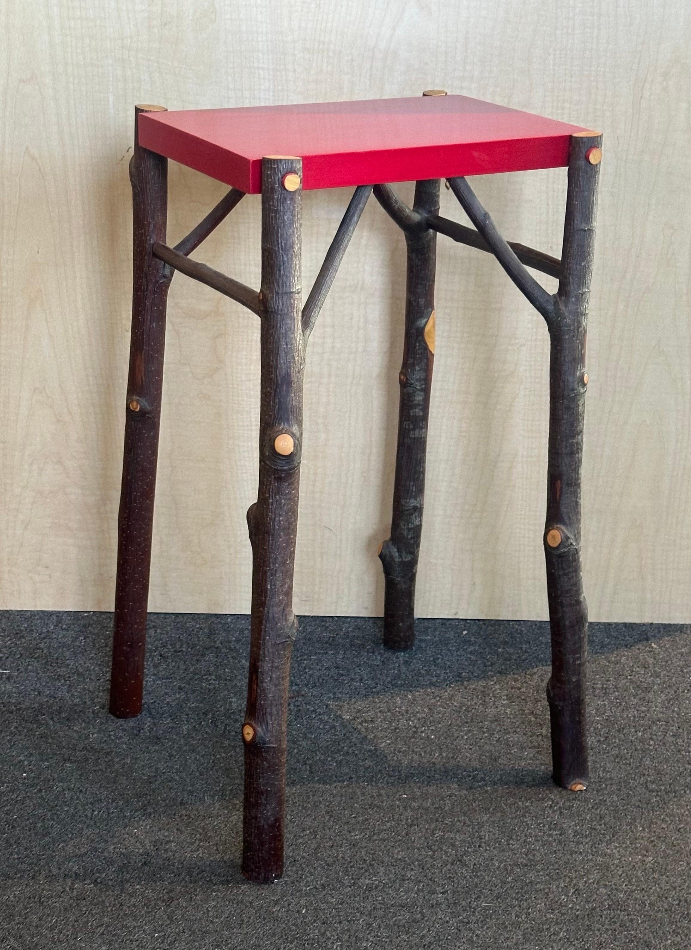 Contemporary Rustic Branch and Twig Console Table by Jim Deardorff For Sale