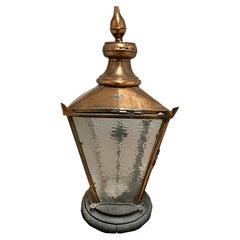 Used Brass Front Outdoor Lamp