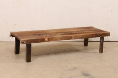 Rustic Brazilian Cow Hide & Rustic Wooden Day-Bed or Bench