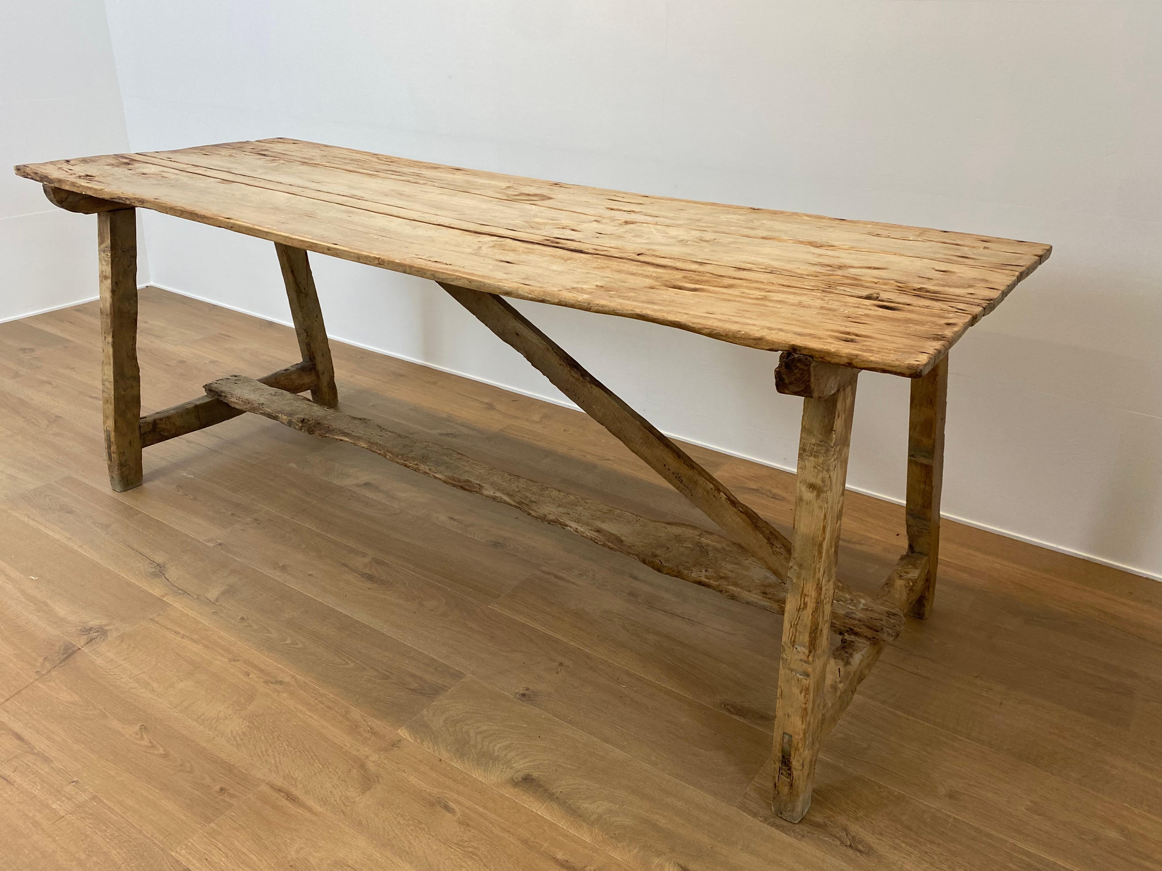 19th Century Rustic, Brutalist and Antique Spanish Table