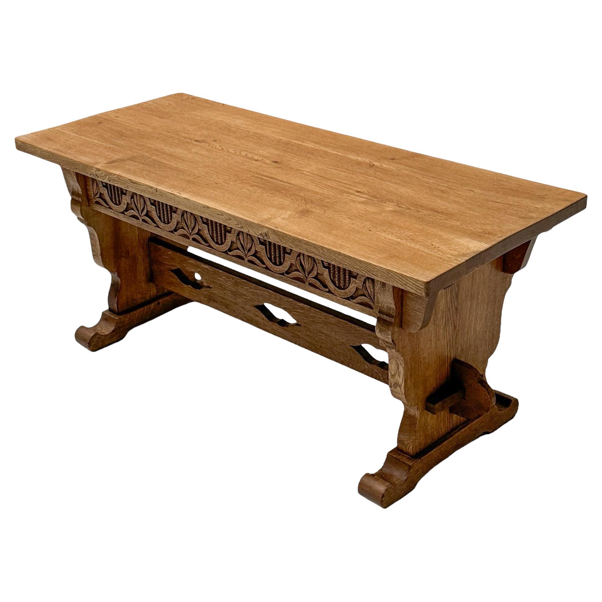 Rustic Brutalist Coffee Table by Anton Fortuin, 1944 For Sale