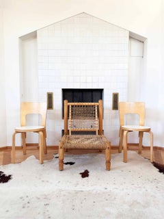 Rustic Brutalist Modern Armchair by Adrien Audoux & Frida Minet, France 1950