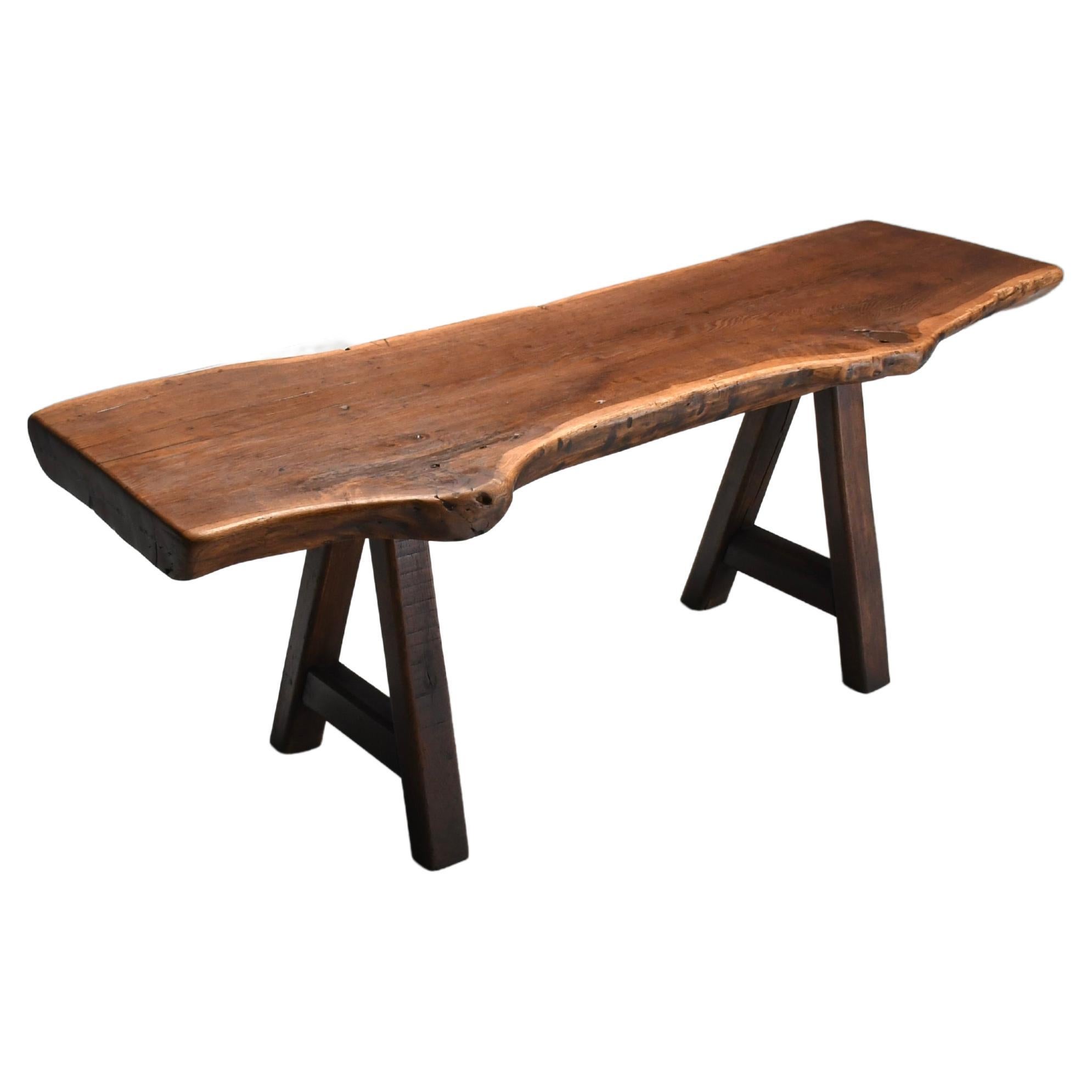 Rustic Brutalist Table Mobichalet, Belgium, 1960s For Sale