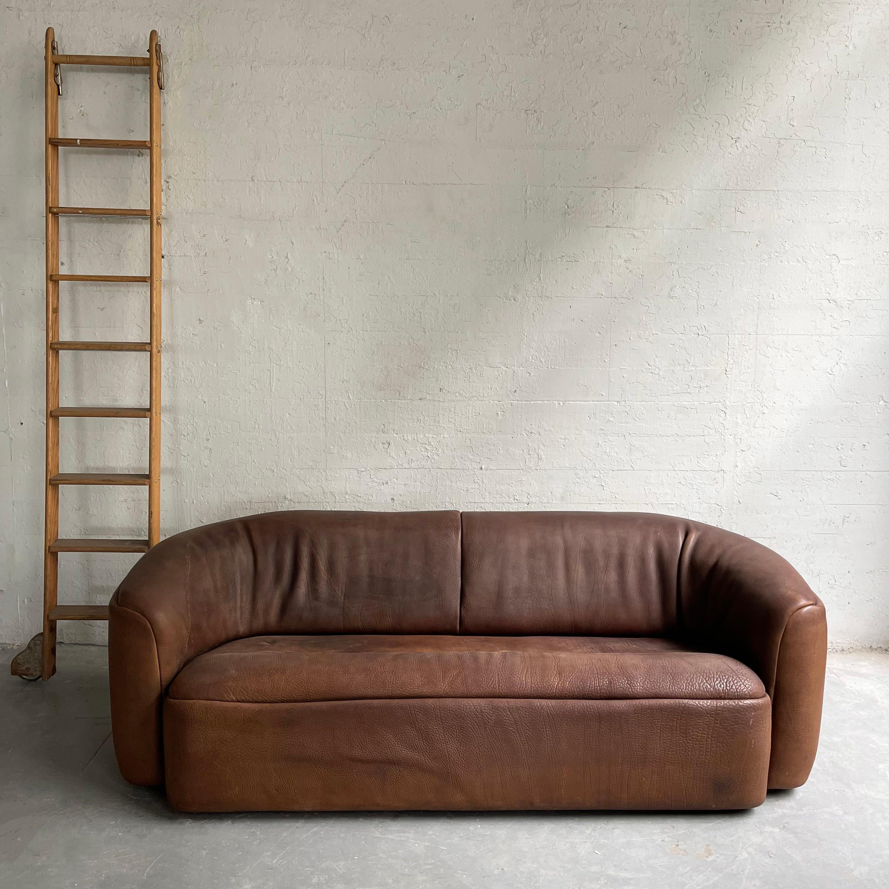 20th Century Rustic Buffalo Hide Sofa Seating Set