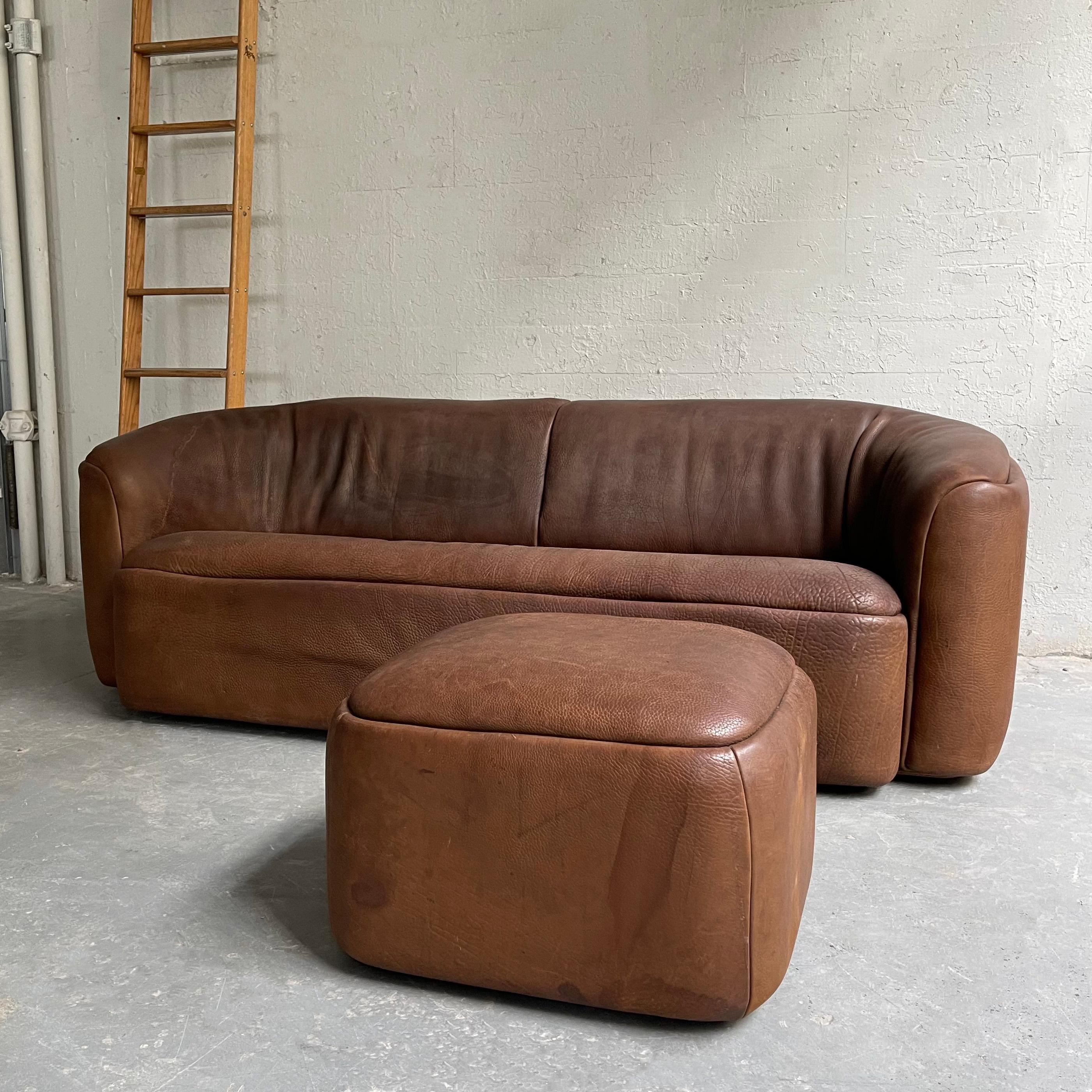 Rustic Buffalo Hide Sofa Seating Set 1