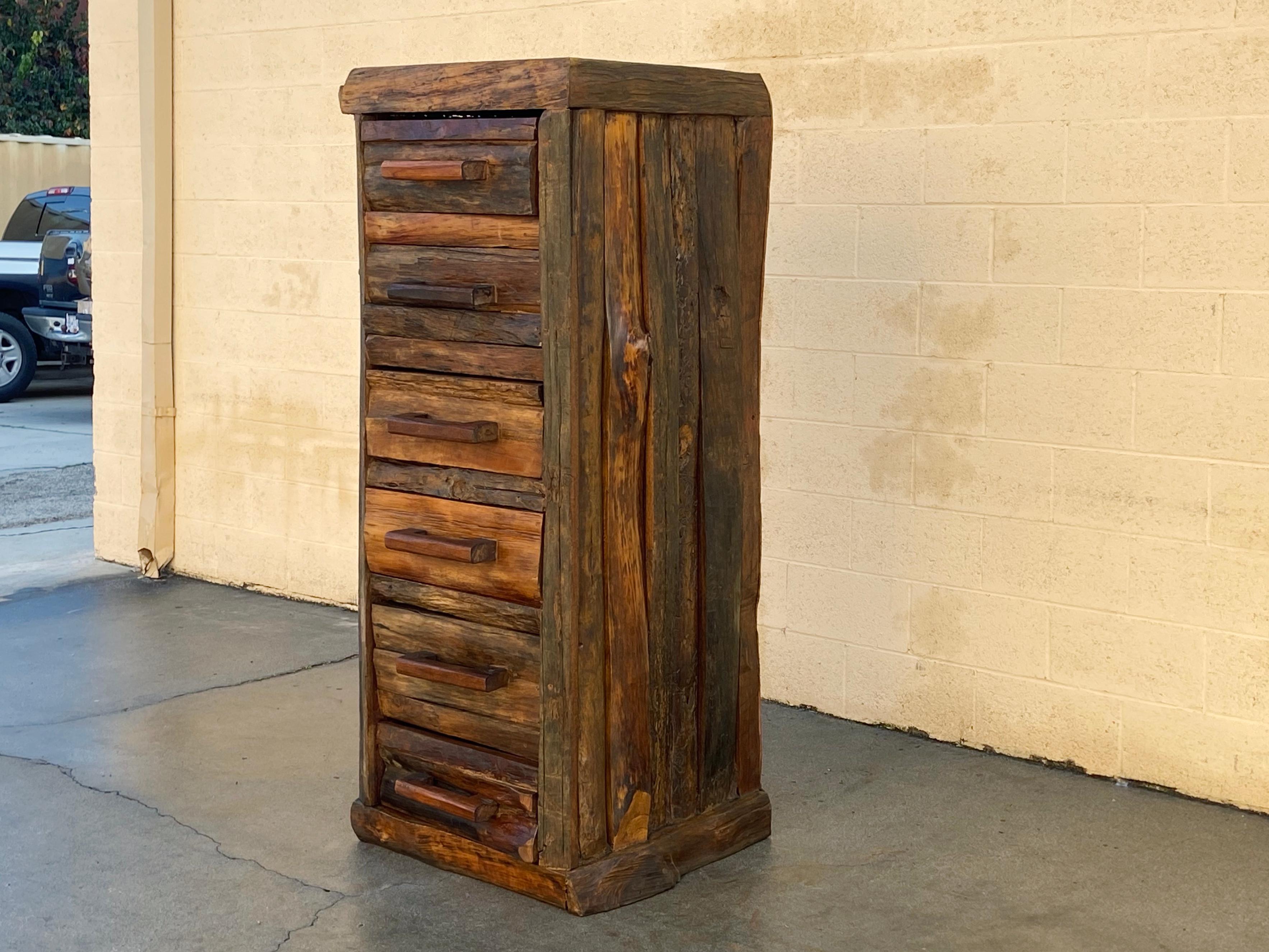 log chest of drawers