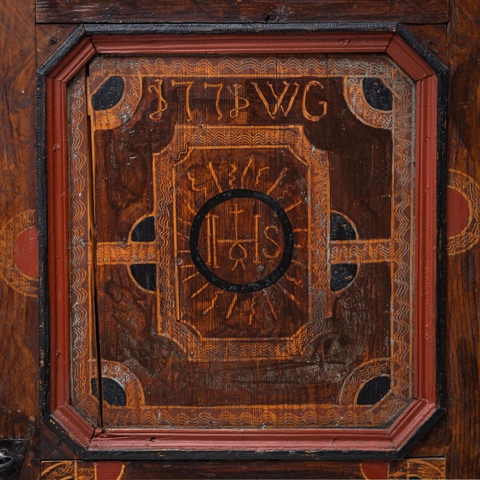 Fine XVIII secolo Gabinetto rustico, regione alpina, datato 1771 in vendita