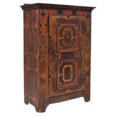 Antique Rustic Cabinet, Alpine Region, Dated 1771