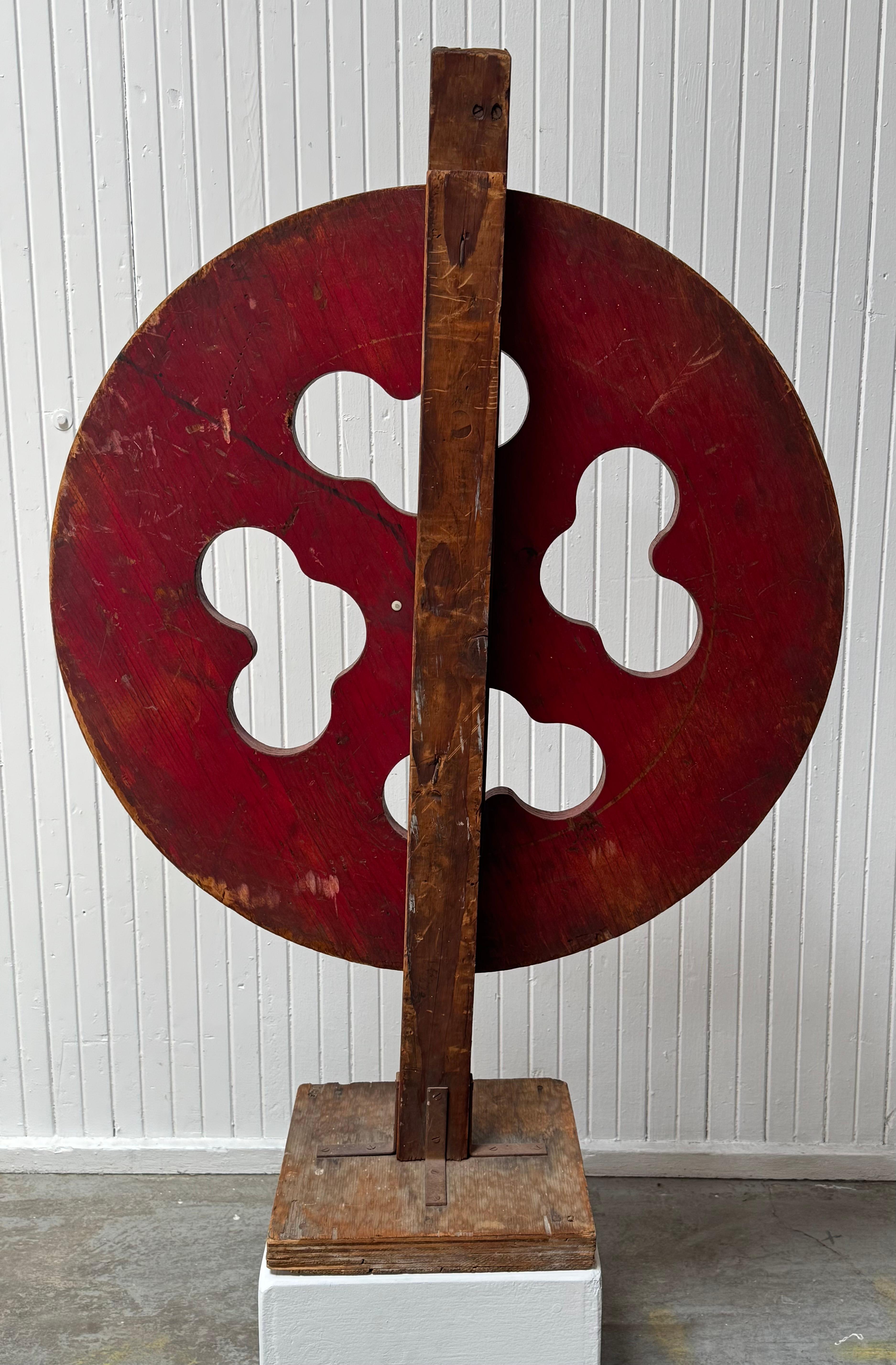 Ruota della fortuna di Carnevale rustica, circa 1940, Folk Art Americana in vendita 3