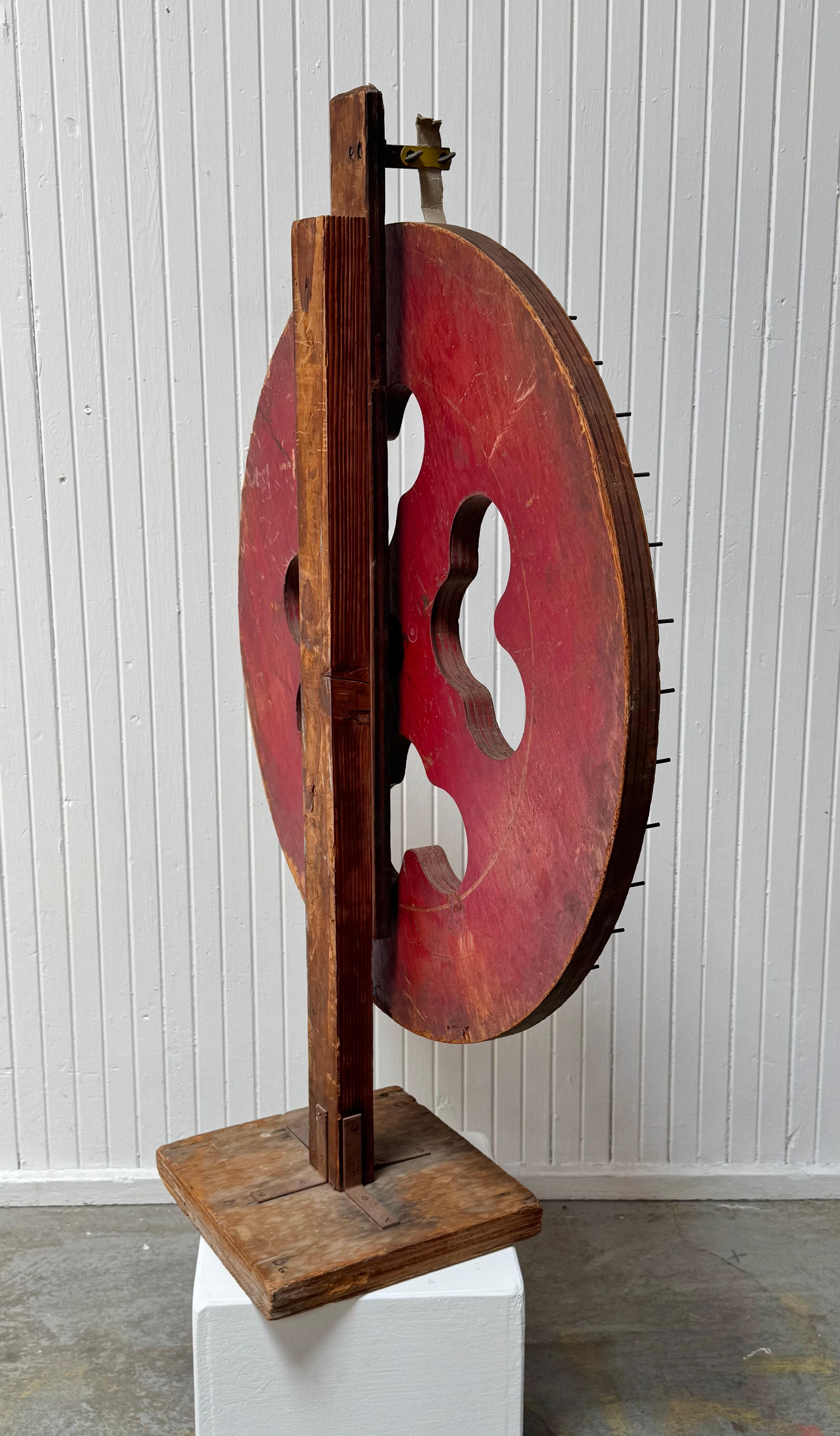 Ruota della fortuna di Carnevale rustica, circa 1940, Folk Art Americana in vendita 6