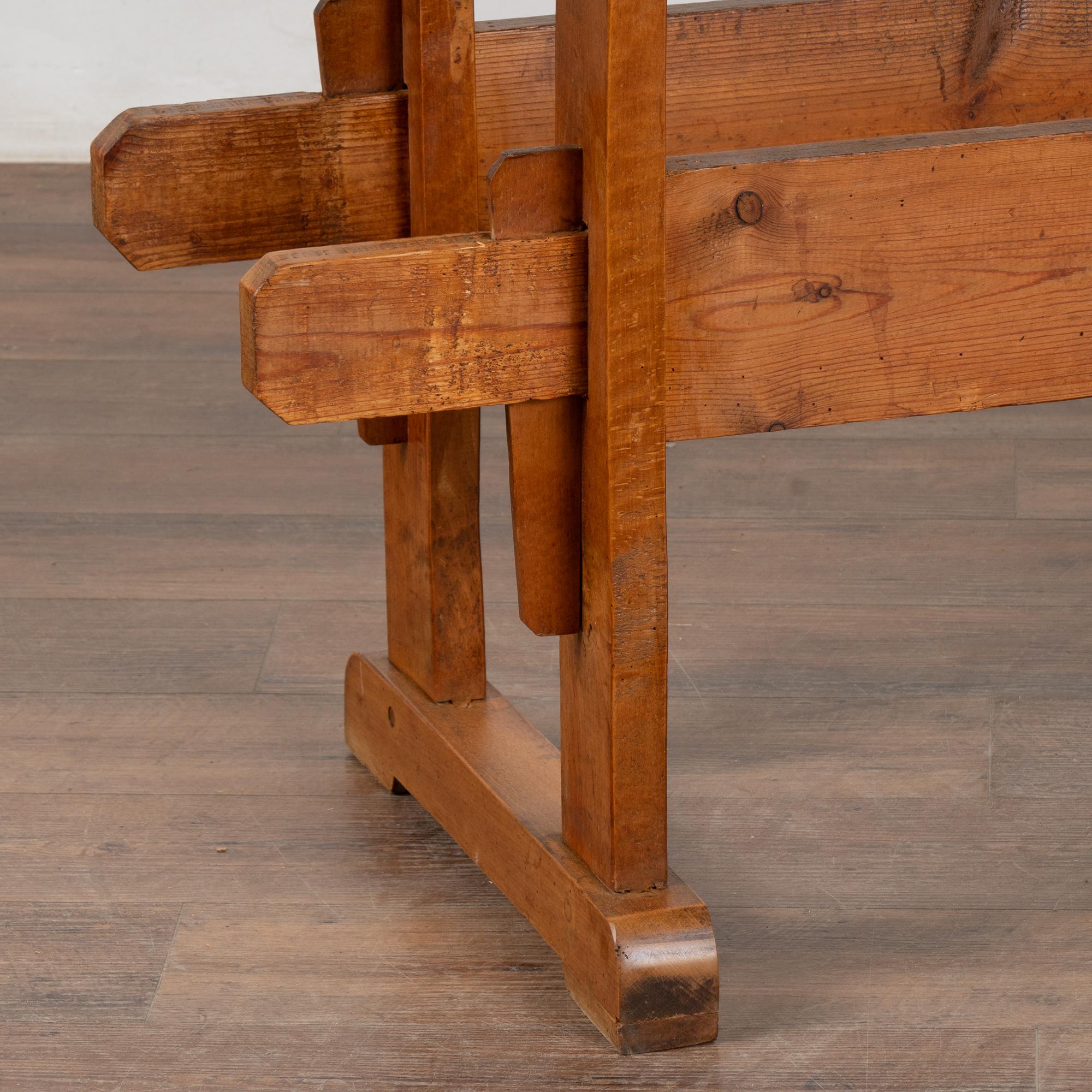 Rustic Carpenter's Workbench Console Table, Denmark circa 1920 2