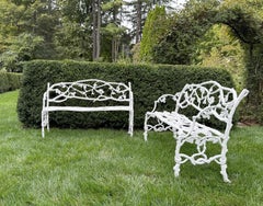 Rustic Cast-Iron Seats by Janes Beebe & Co, American, Circa 1847-1859