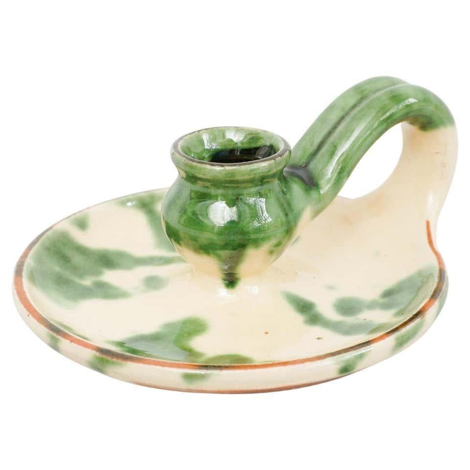 Portacandele rustico in ceramica, 1960 circa in vendita 2