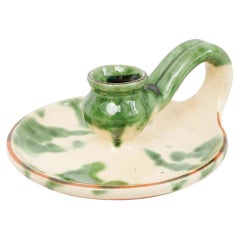 Rustic Ceramic Candle Holder, circa 1960