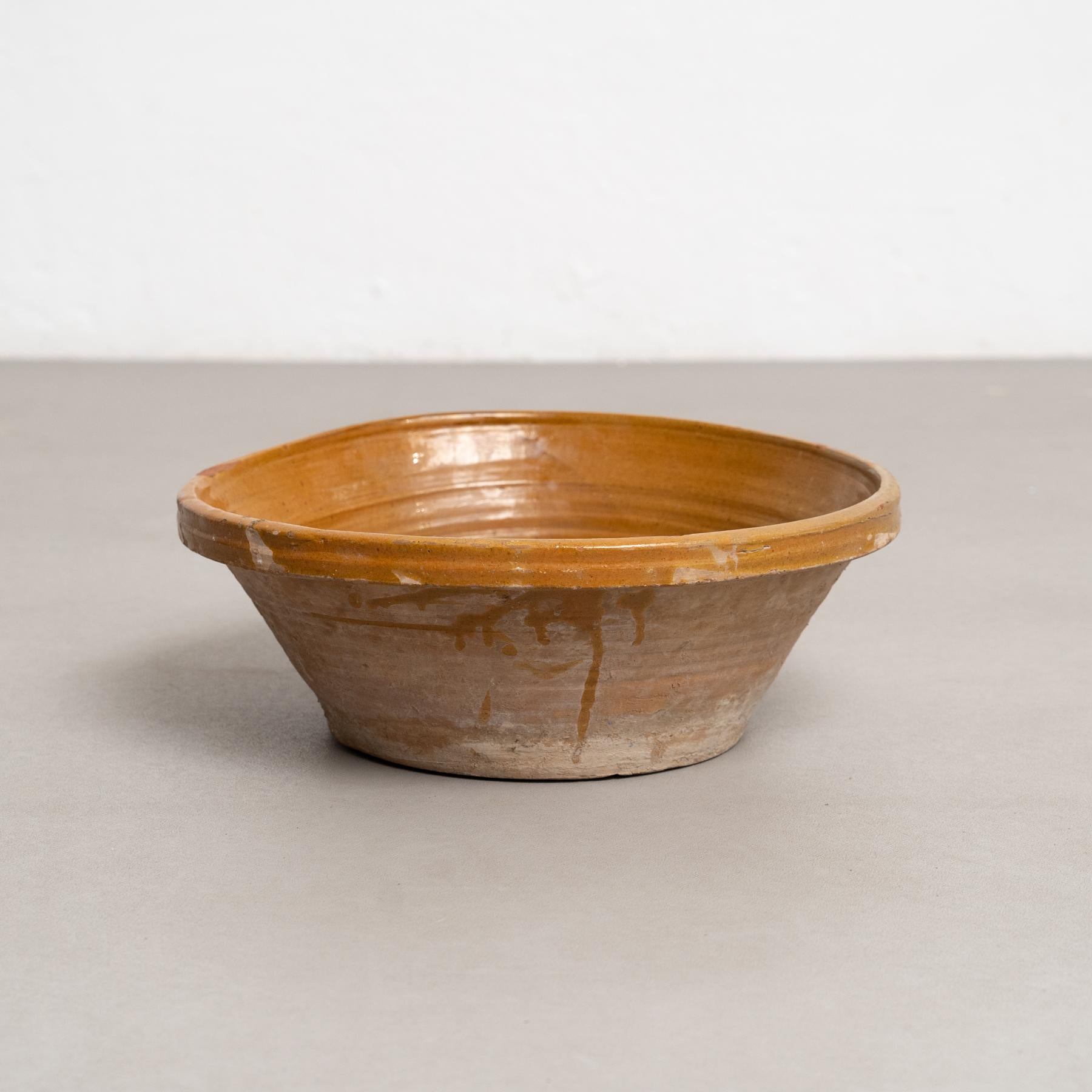 Vase rustique en céramique - Début du 20e siècle, Circa 1940 Bon état - En vente à Barcelona, ES