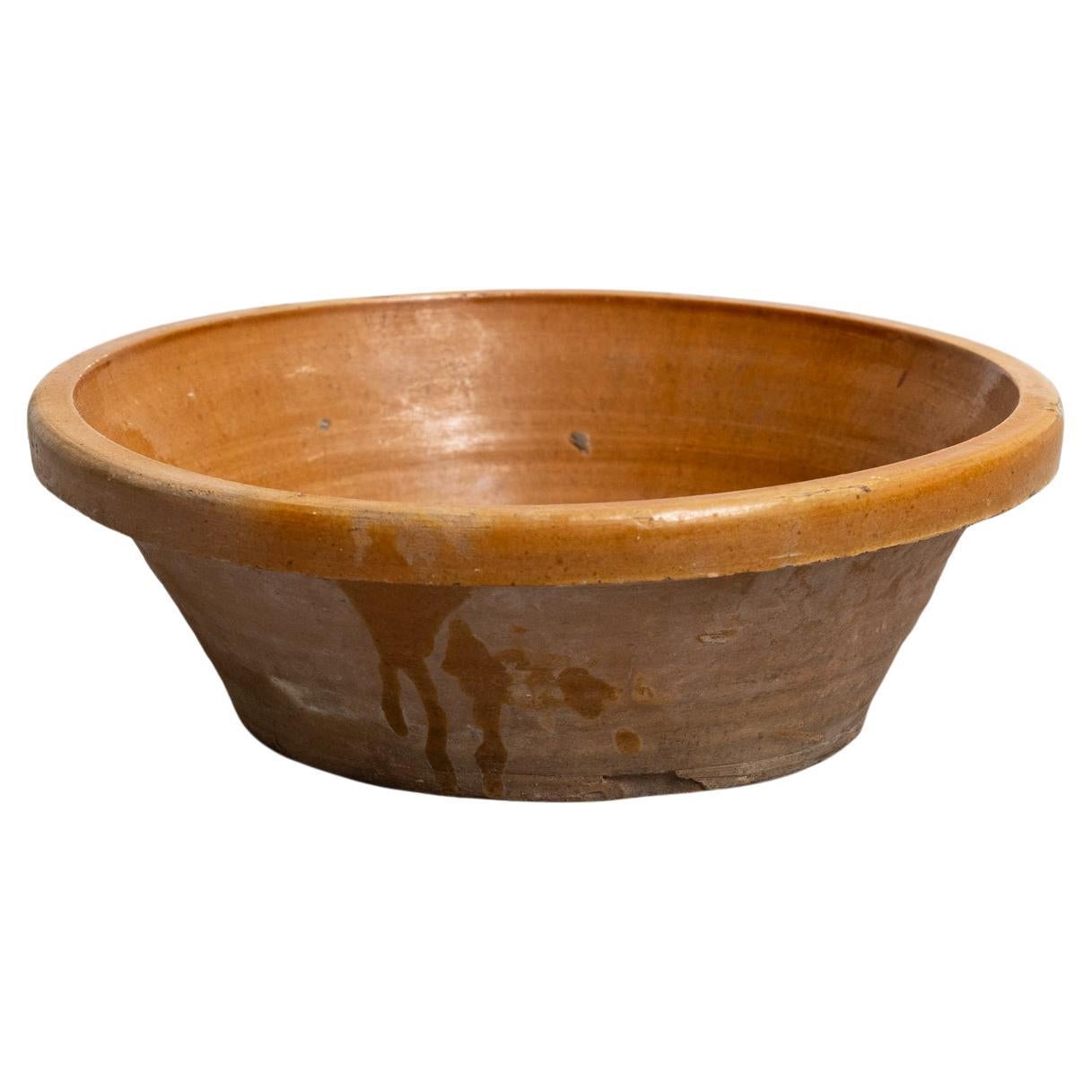 Vaso rustico in ceramica con bellissimi toni della terra - Inizio XX secolo in vendita