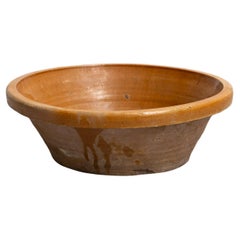 Rustic Ceramic Plate Vase in Beautiful Earth Tone – Early 20th Century