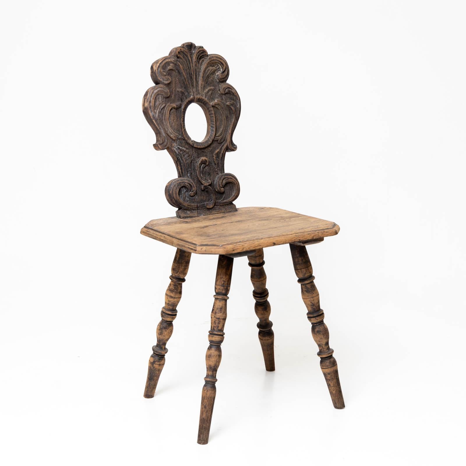 French Provincial Rustic chair, 18th/19th Century For Sale