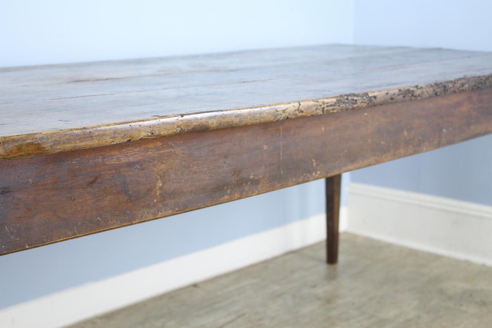 Rustic Cherry Dining Table In Good Condition In Port Chester, NY