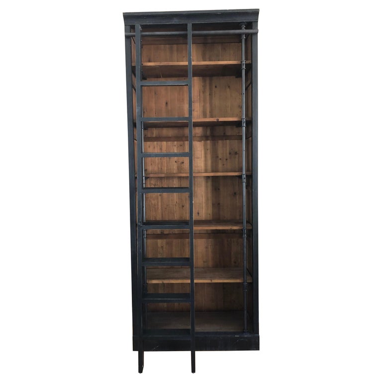 Rustic Chic Reclaimed Wood And Iron, Black Iron And Wood Bookcase