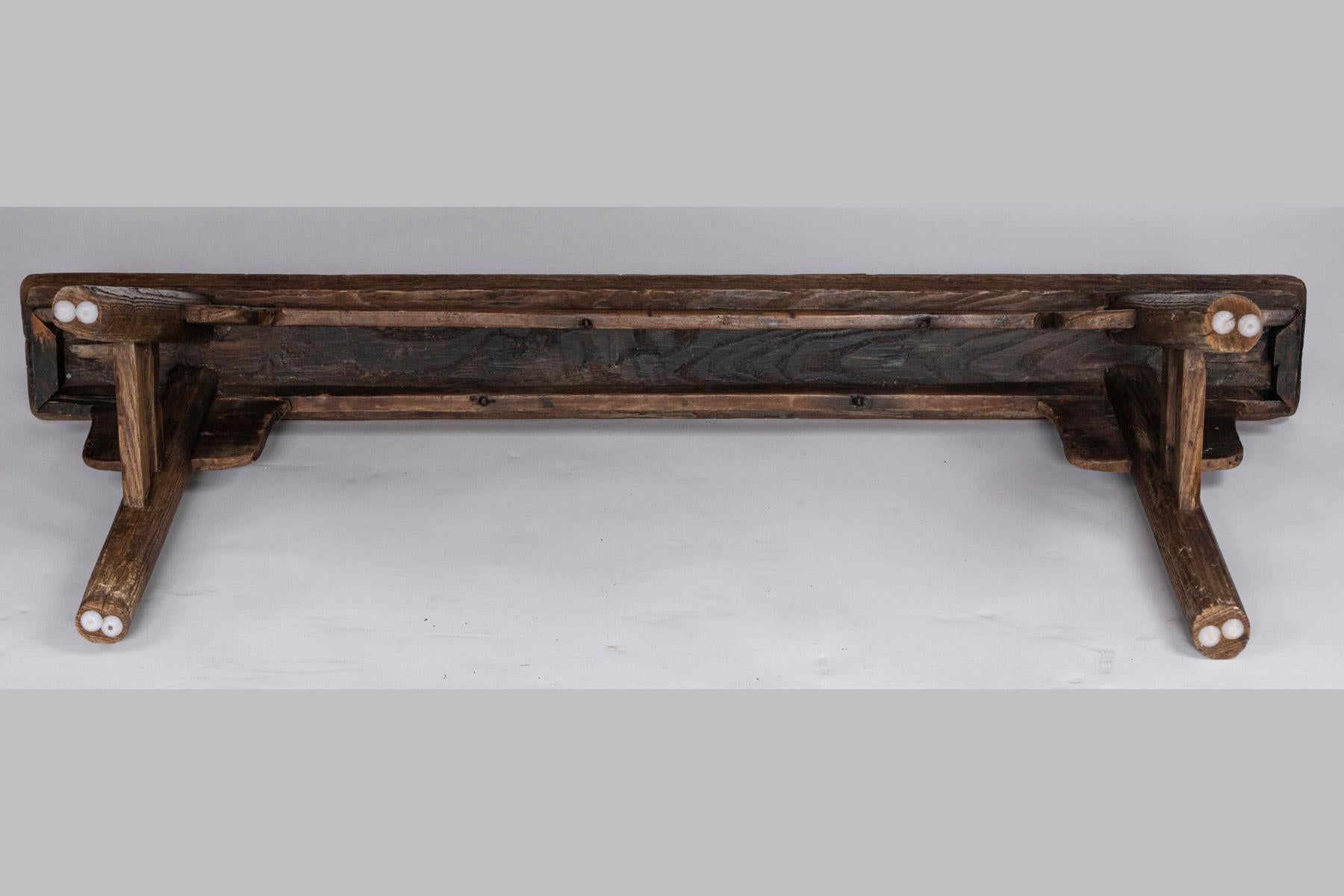 Rustic Chinese Bench, 20th Century 3