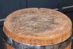 Rustic Chopping Block Side Table