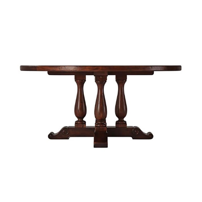 Rustic Circular Dining Table For Sale at 1stDibs