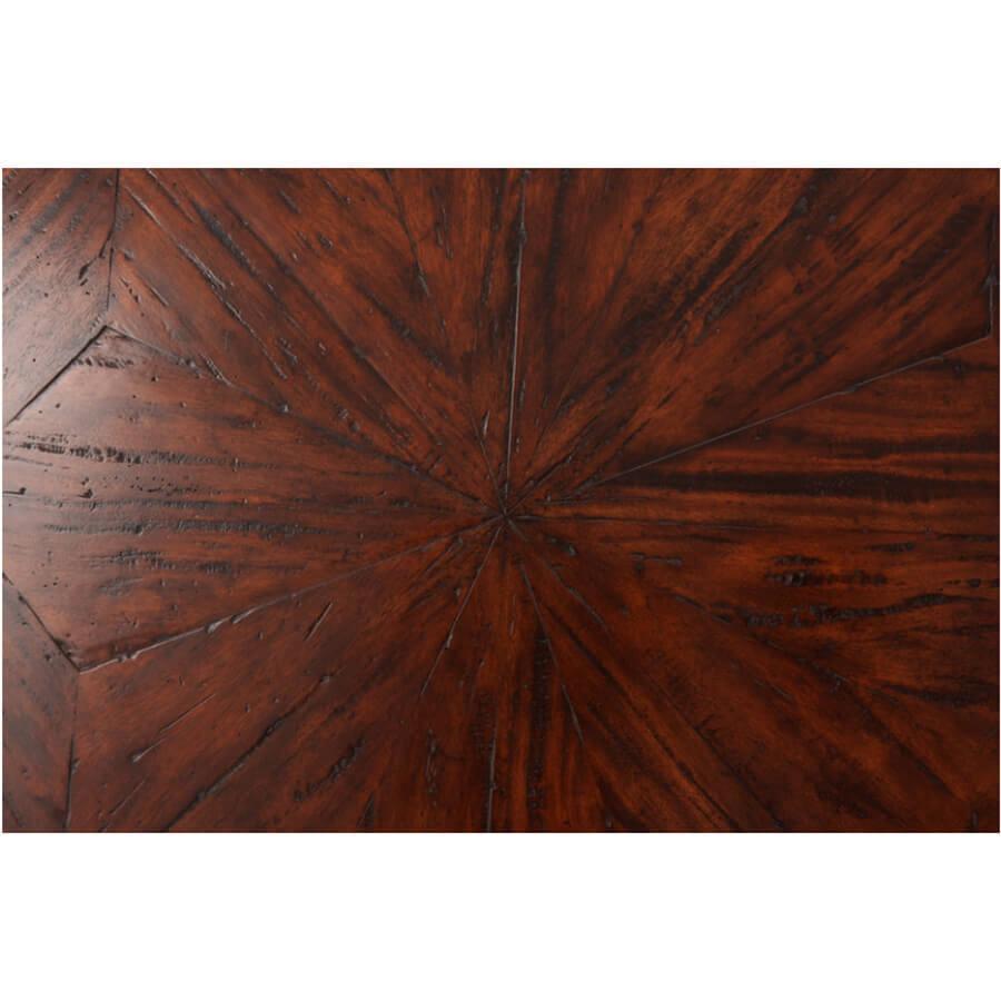 Rustic Circular Dining Table In New Condition In Westwood, NJ