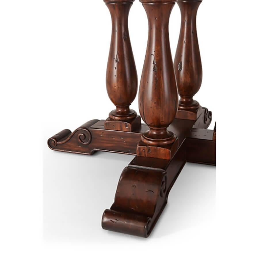 Contemporary Rustic Circular Dining Table