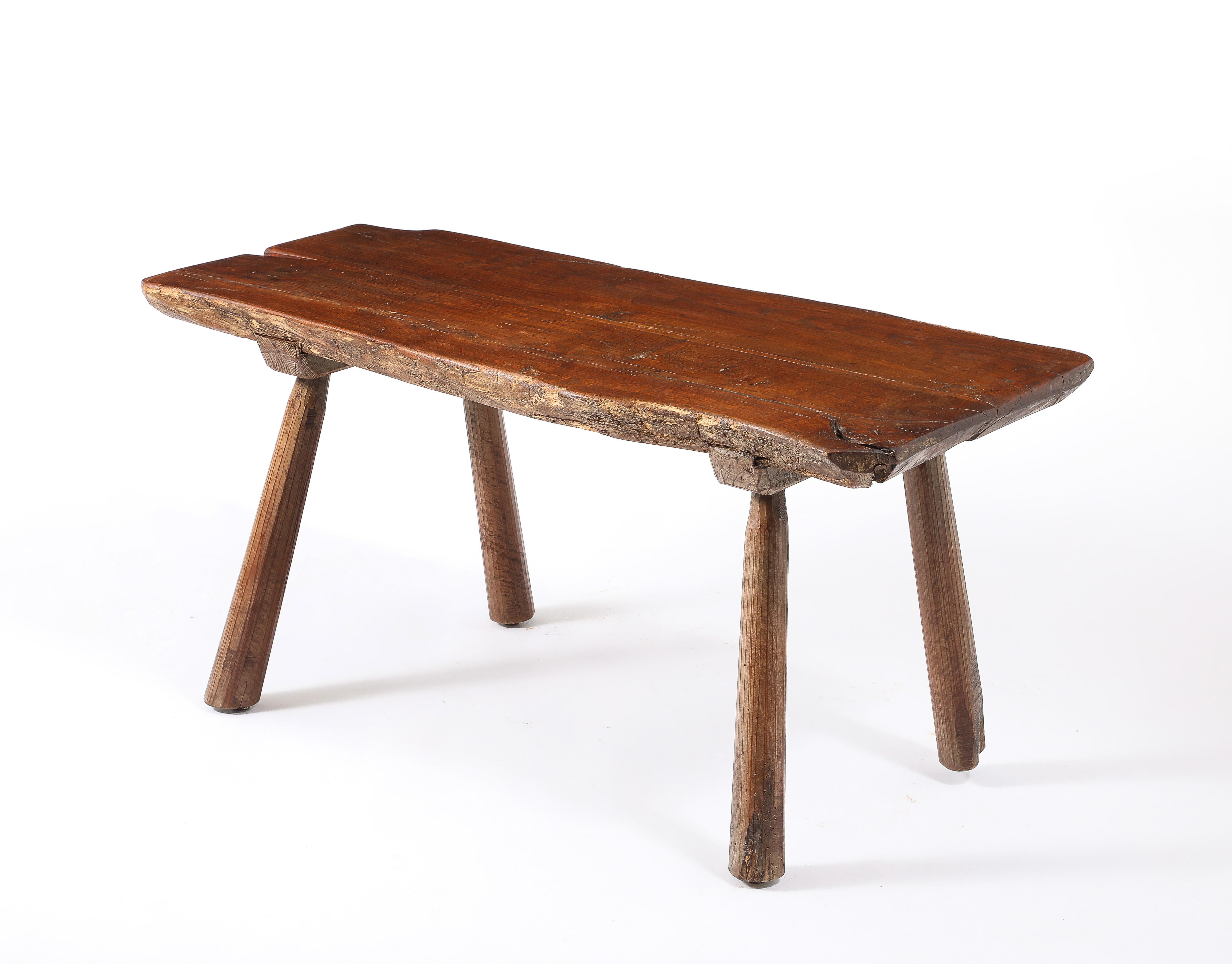 20ième siècle Table basse rustique, France, années 1950 en vente