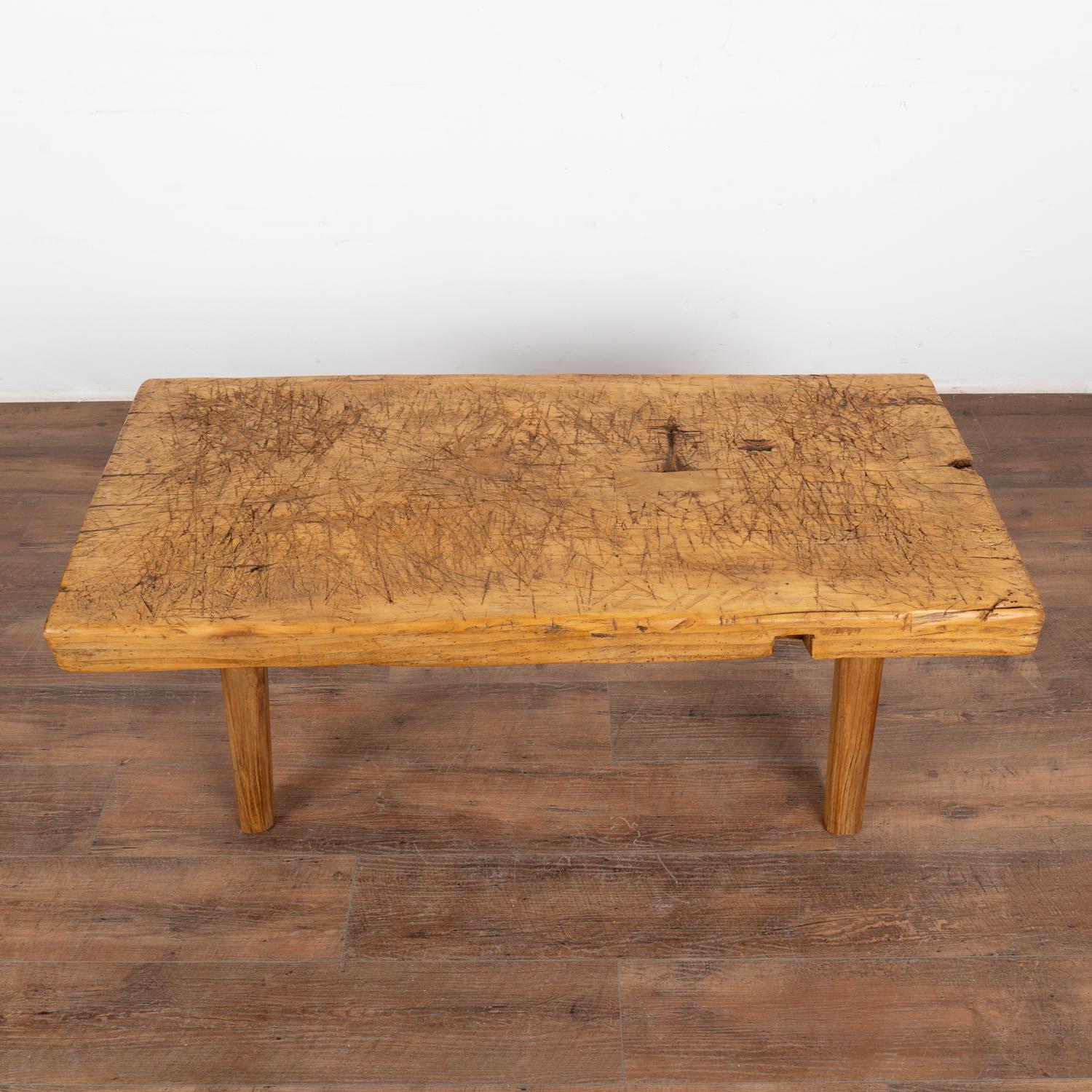 Rustic Coffee Table from Hungary, circa 1890 In Good Condition For Sale In Round Top, TX