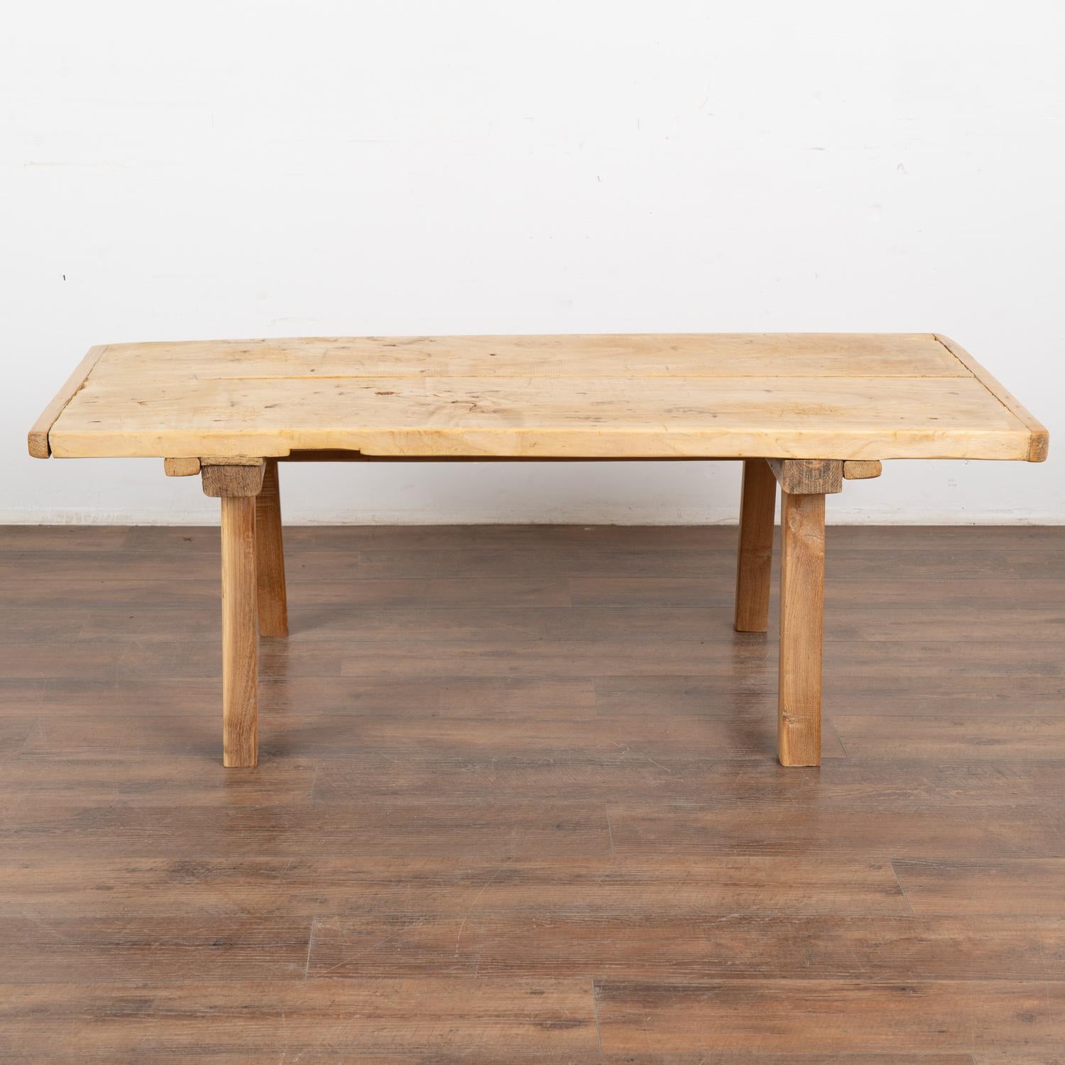Hungarian Rustic Coffee Table from Old Work Table, Hungary circa 1900 For Sale