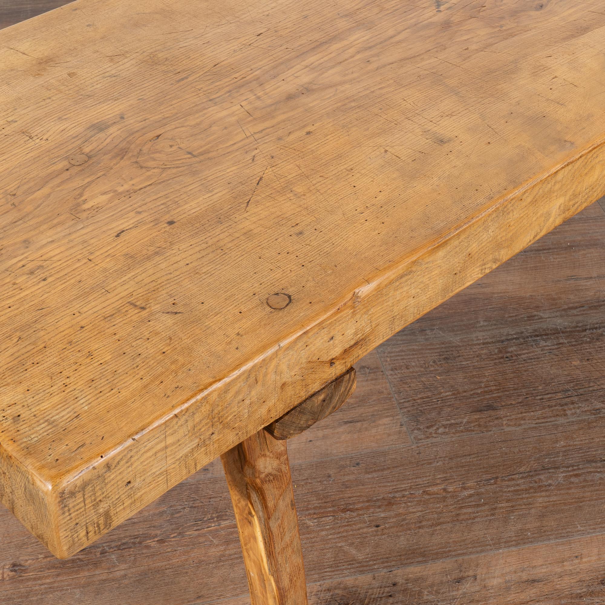 Rustic Coffee Table on Peg Legs, Hungary circa 1890 For Sale 1