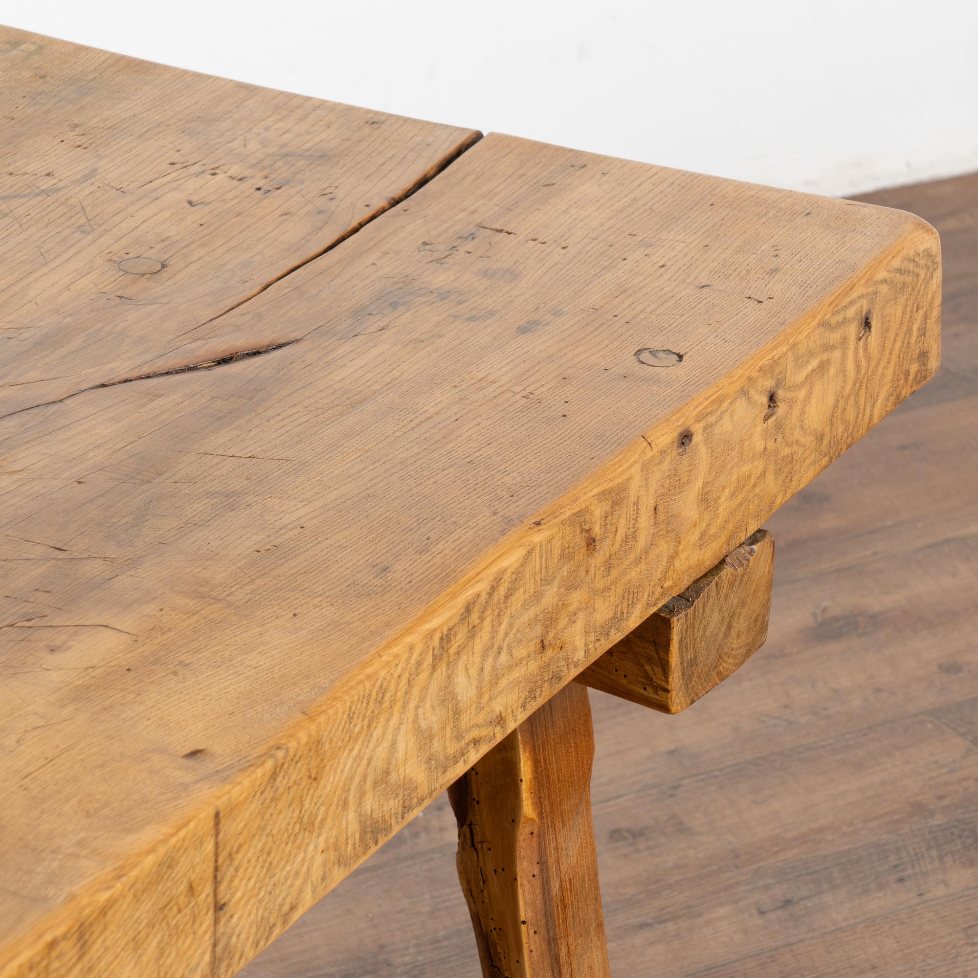 Rustic Coffee Table on Peg Legs, Hungary circa 1890 For Sale 2