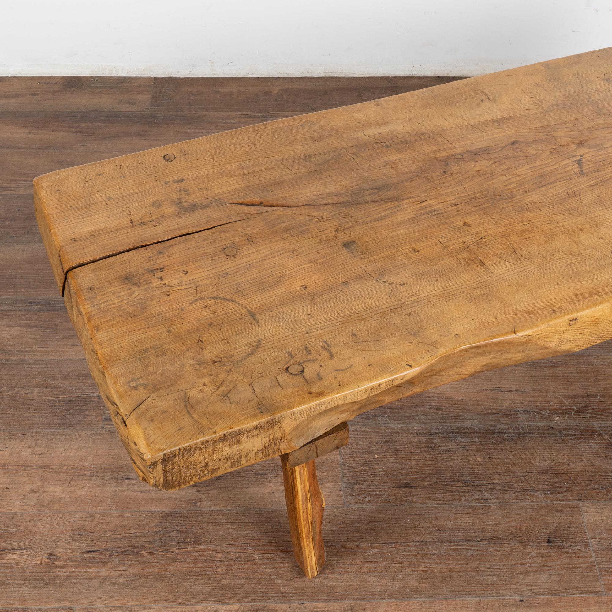 primitive wood coffee table