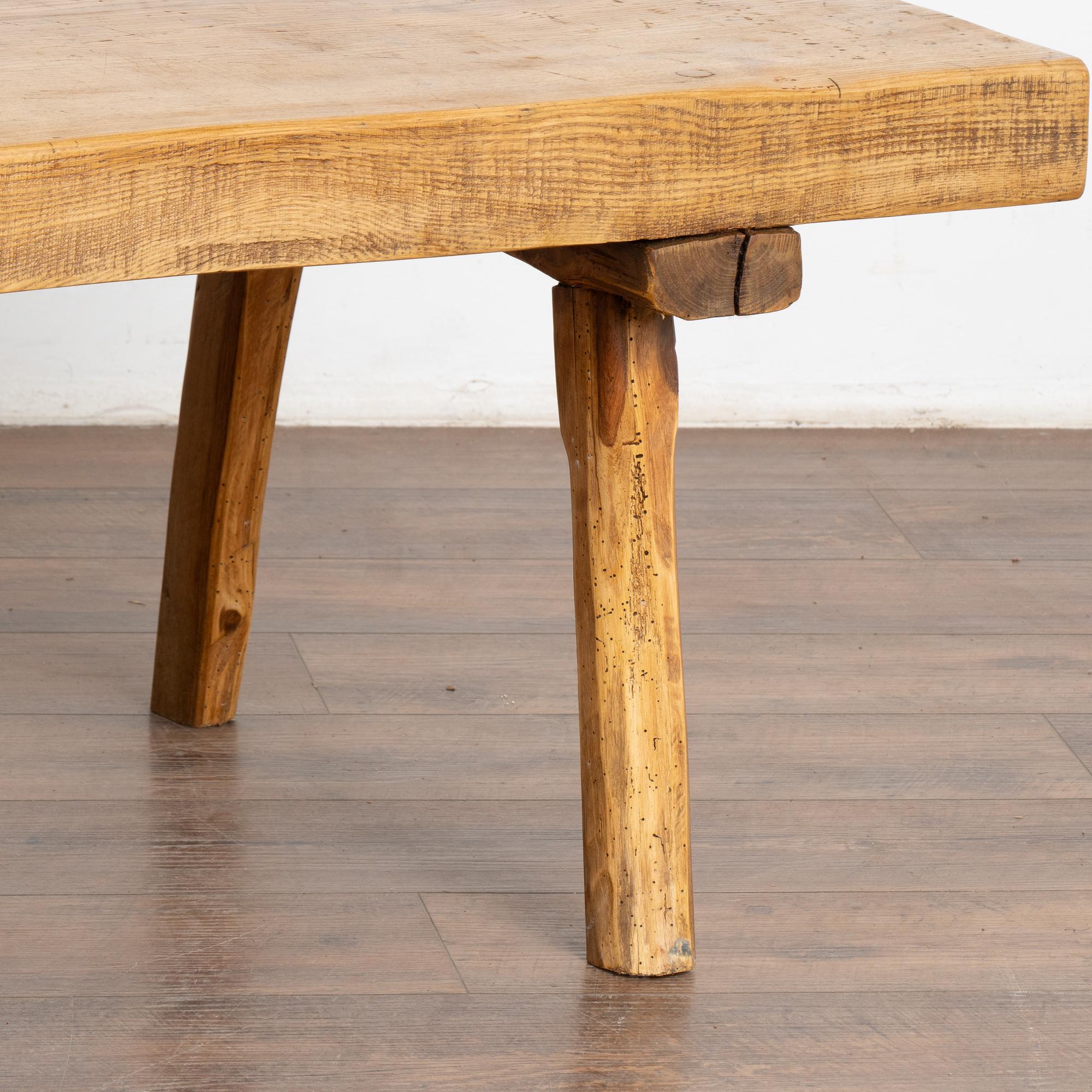 19th Century Rustic Coffee Table on Peg Legs, Hungary circa 1890 For Sale