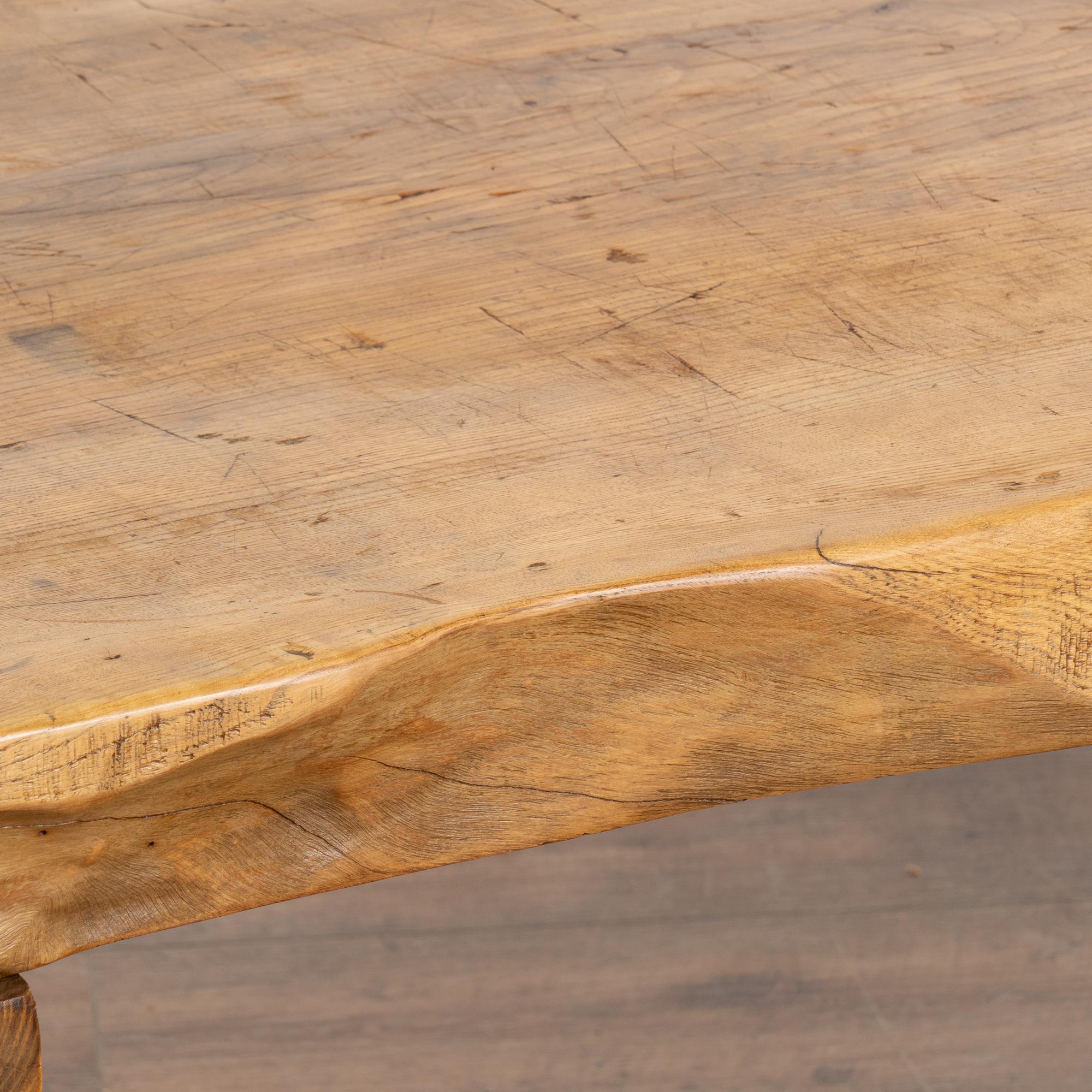 Wood Rustic Coffee Table on Peg Legs, Hungary circa 1890 For Sale