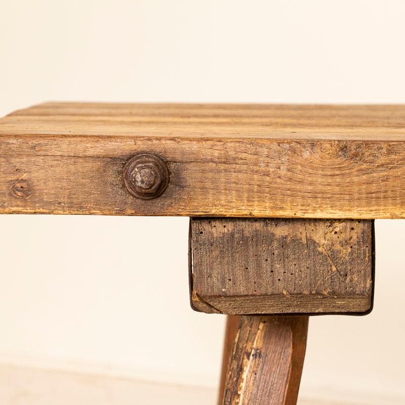 Wood Rustic Coffee Table Vintage Plank Work Table