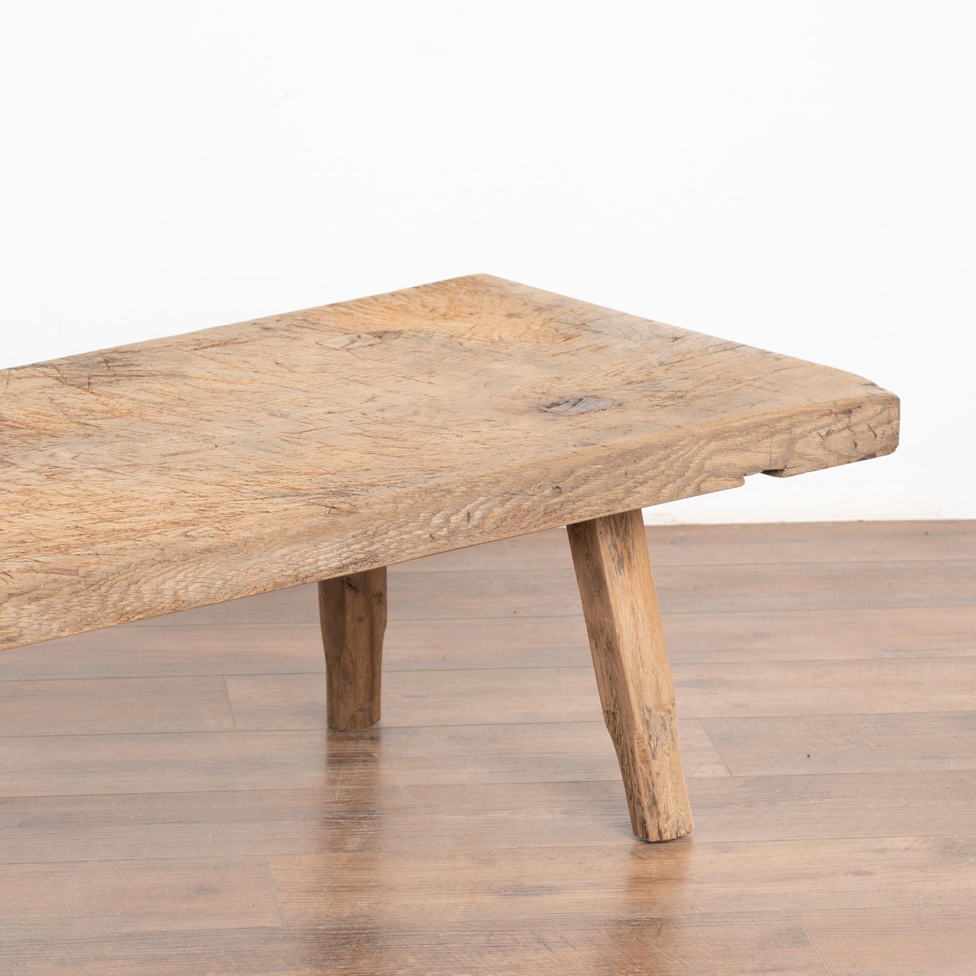 Wood Rustic Coffee Table With Peg Legs, Hungary circa 1890 For Sale
