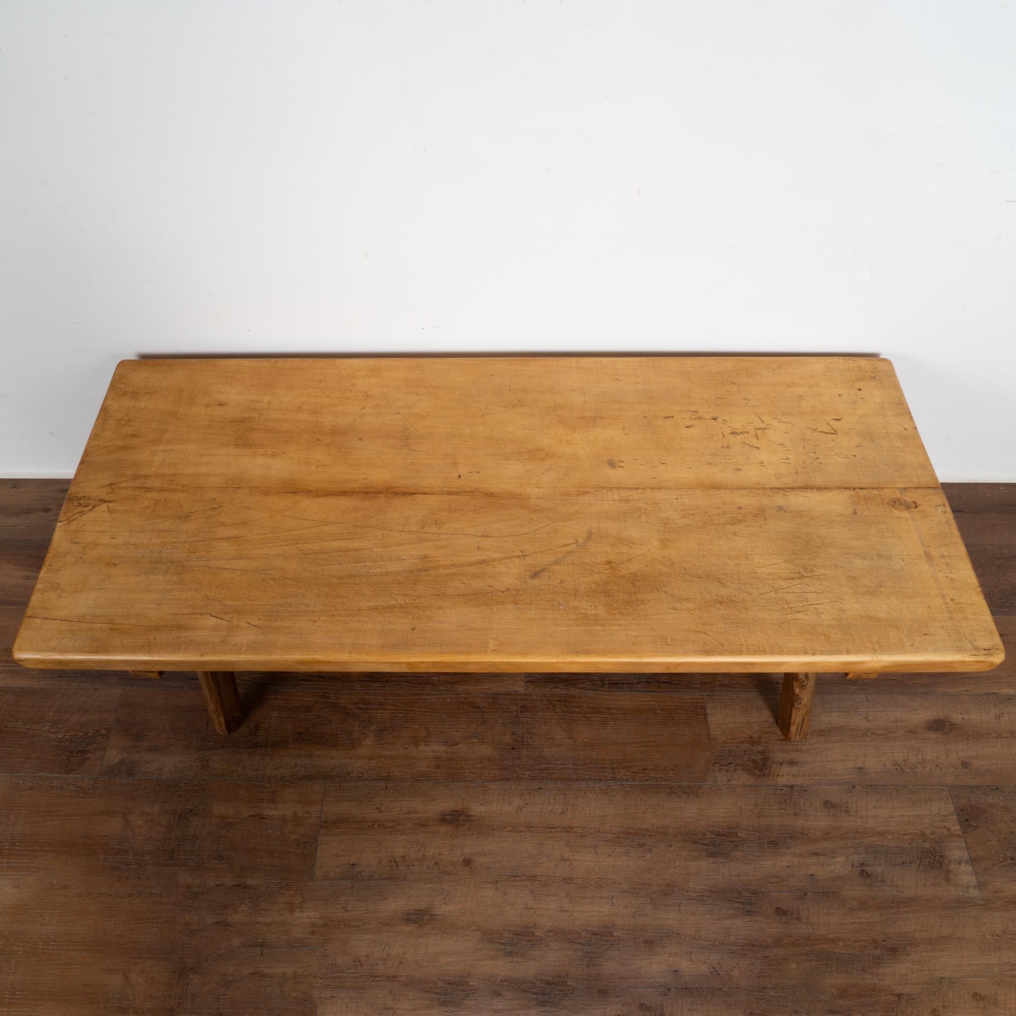 Hungarian Rustic Coffee Table With Peg Legs, Hungary circa 1900 For Sale