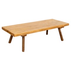 Used Rustic Coffee Table With Peg Legs, Hungary circa 1900