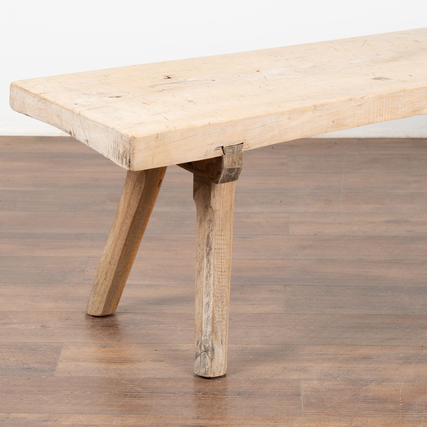 20th Century Rustic Coffee Table with Peg Legs, Hungary circa 1900's For Sale