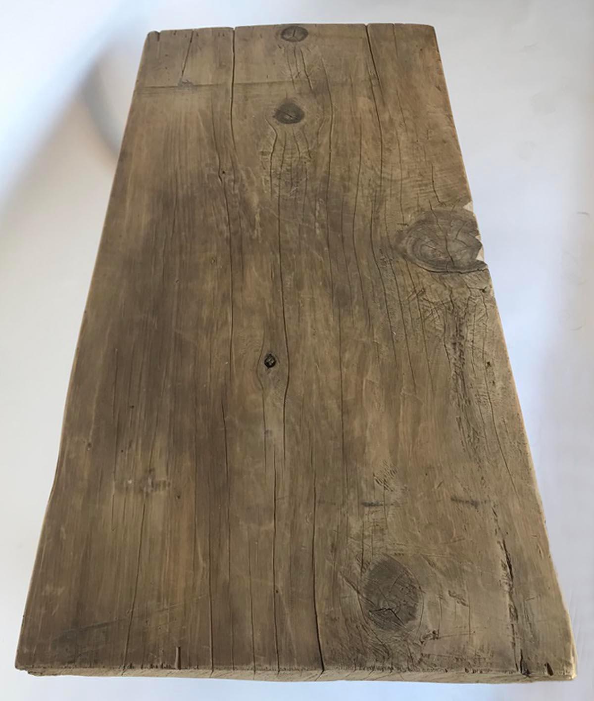 Rustic Coffee Table with Round Legs 4