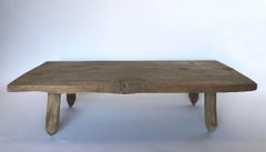 Rustic Coffee Table with Round Legs