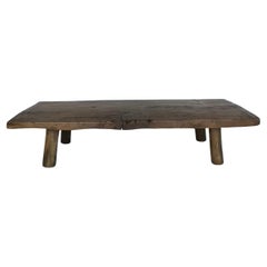 Used Rustic Coffee Table with Round Legs