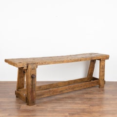 Rustic Console Table Carpenter's Workbench, France circa 1860-80