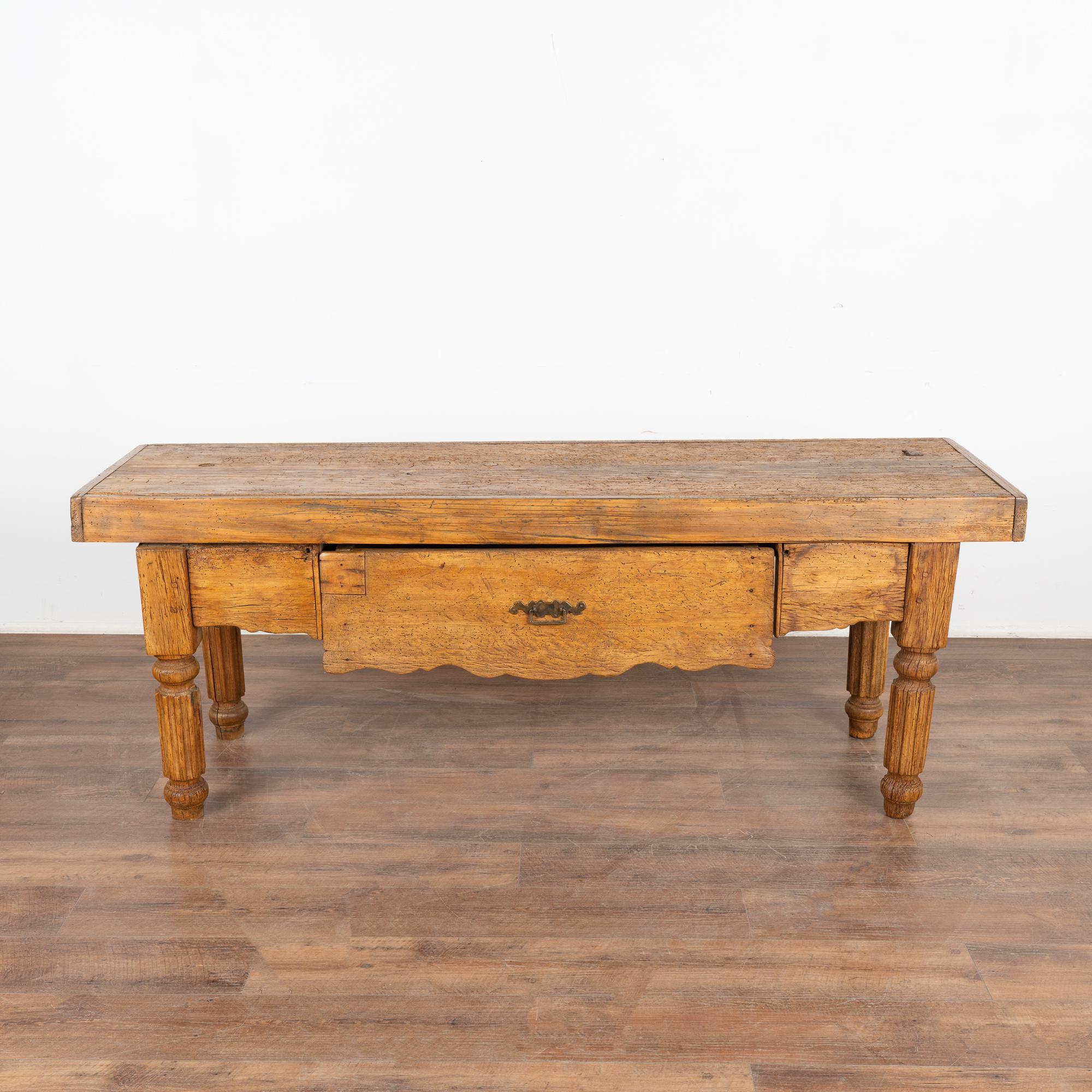 Rustic Console Table from France, circa 1840-60 In Good Condition In Round Top, TX