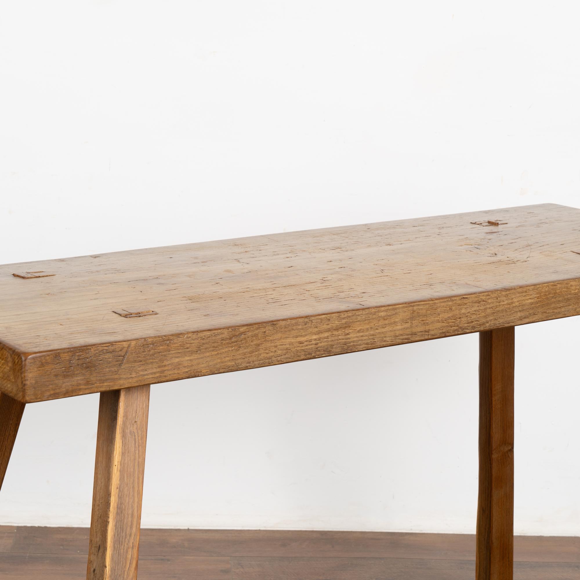 Wood Rustic Console Table With Peg Legs, Hungary circa 1890 For Sale