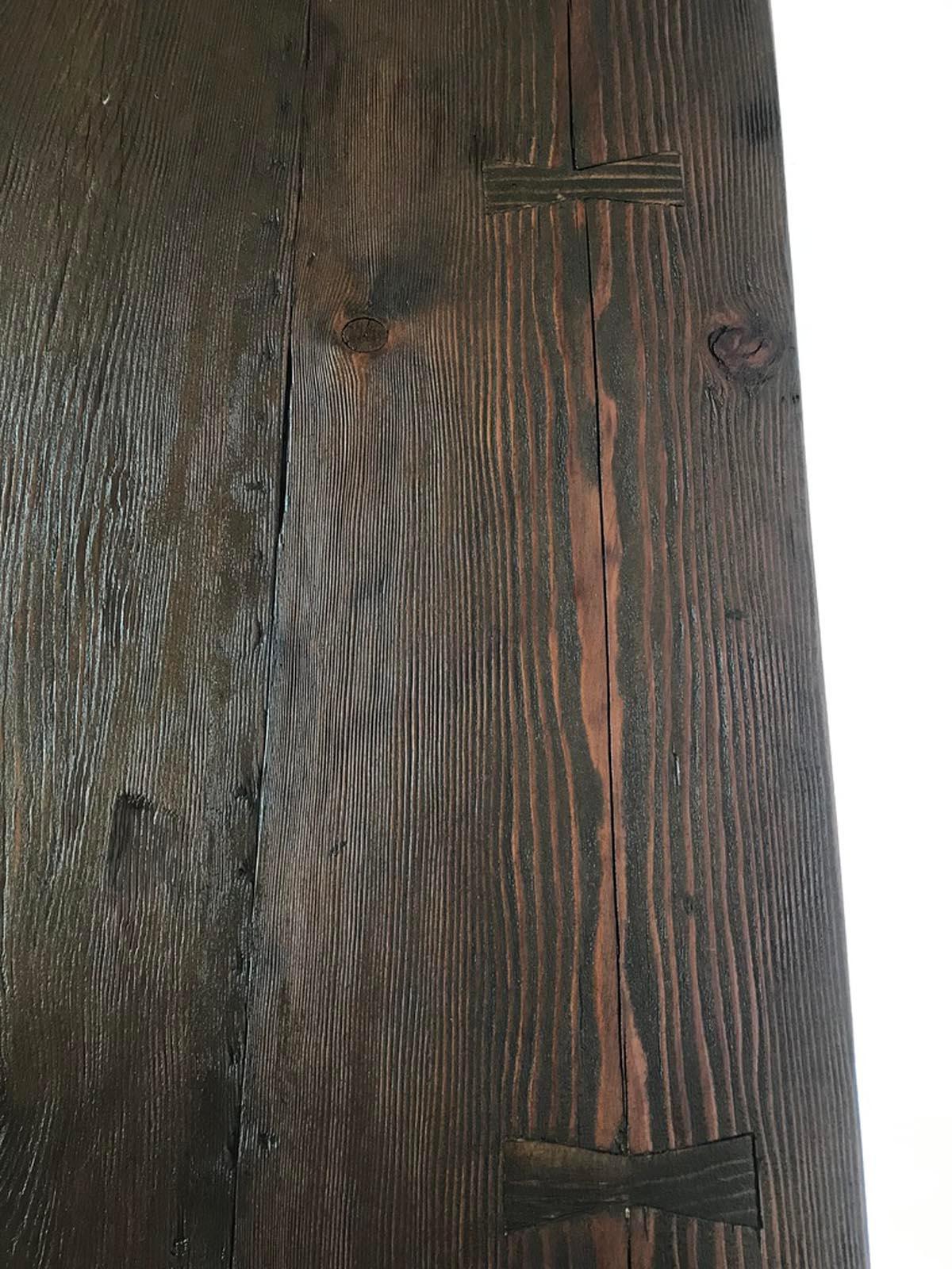 Rustic Console Table with Two Drawers 1