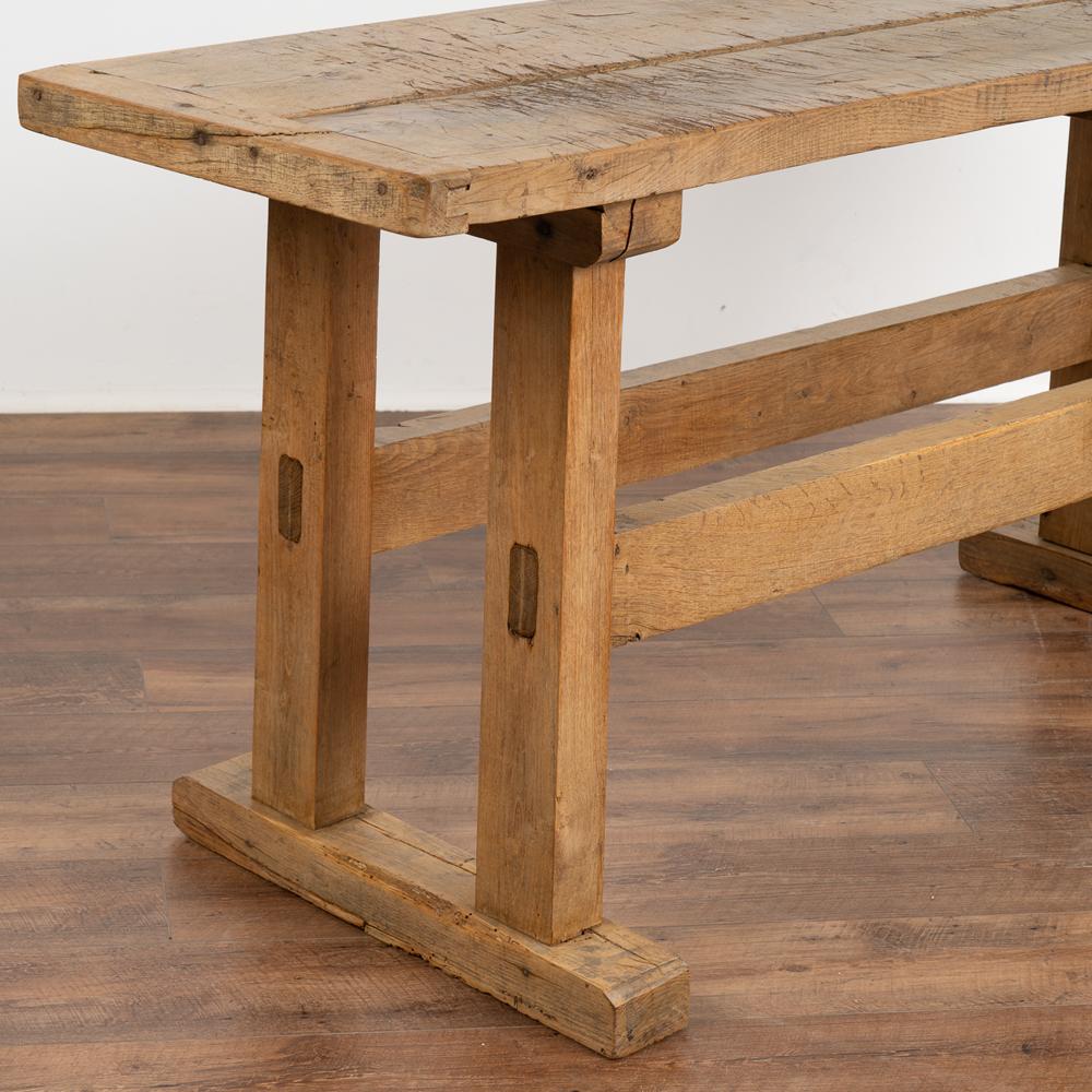 Rustic Console Table Work Table from Hungary, circa 1890 In Good Condition In Round Top, TX
